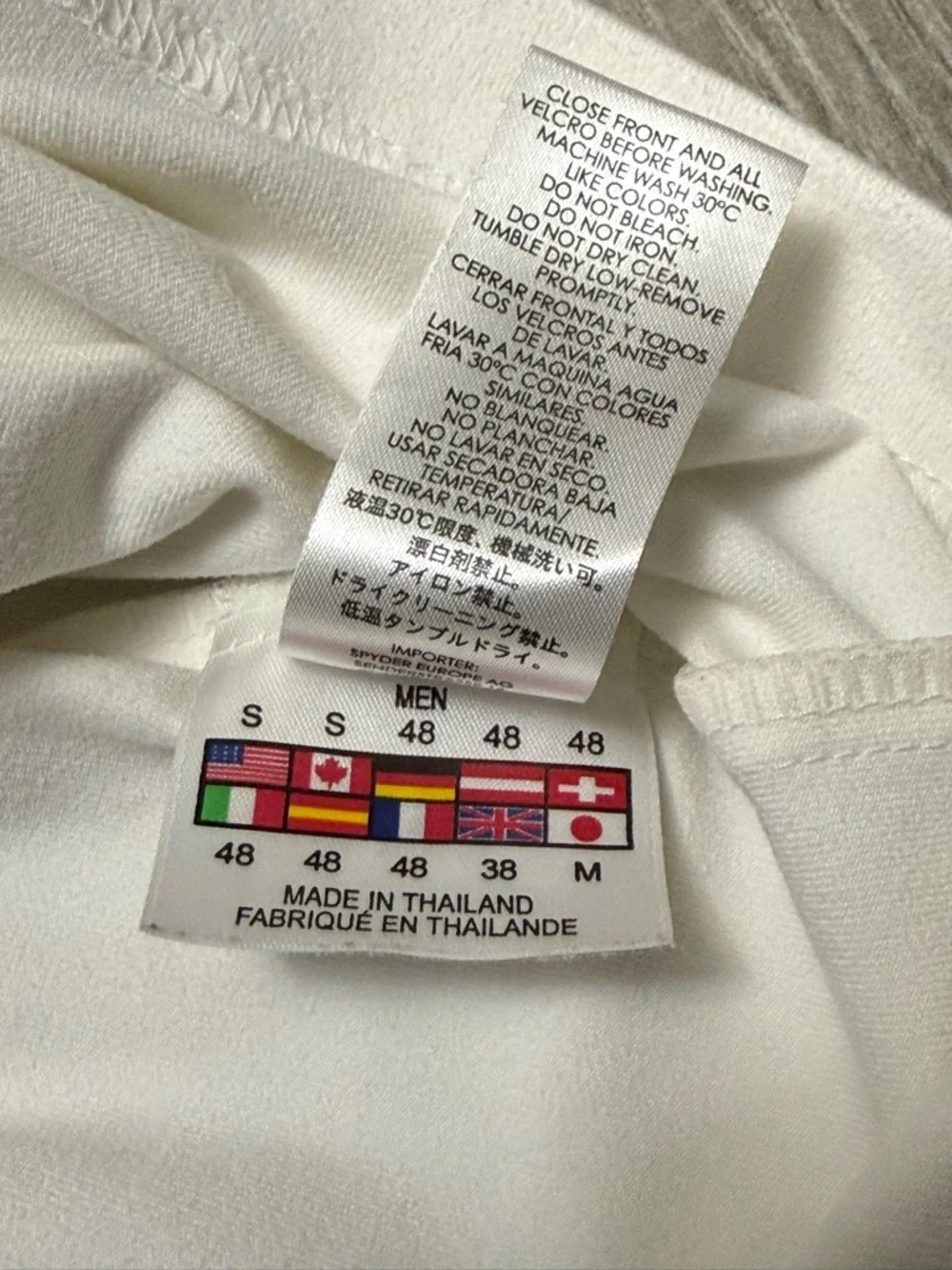 Spyder Men’s White/Black/Red Half-Zip Pullover Performance Top Size Small - Picture 9 of 10